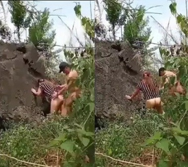 Cặp đôi nứng quá nện nhau trong bụi cây