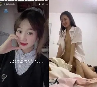 Clip sex Tú Uyên xinh xắn đụ quên cởi áo đồng phục