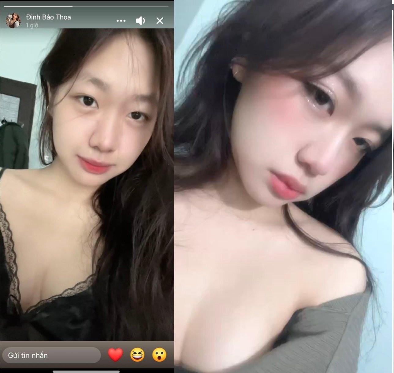 Đinh Bảo Thoa thưởng thức cu ngon lành như kem mát
