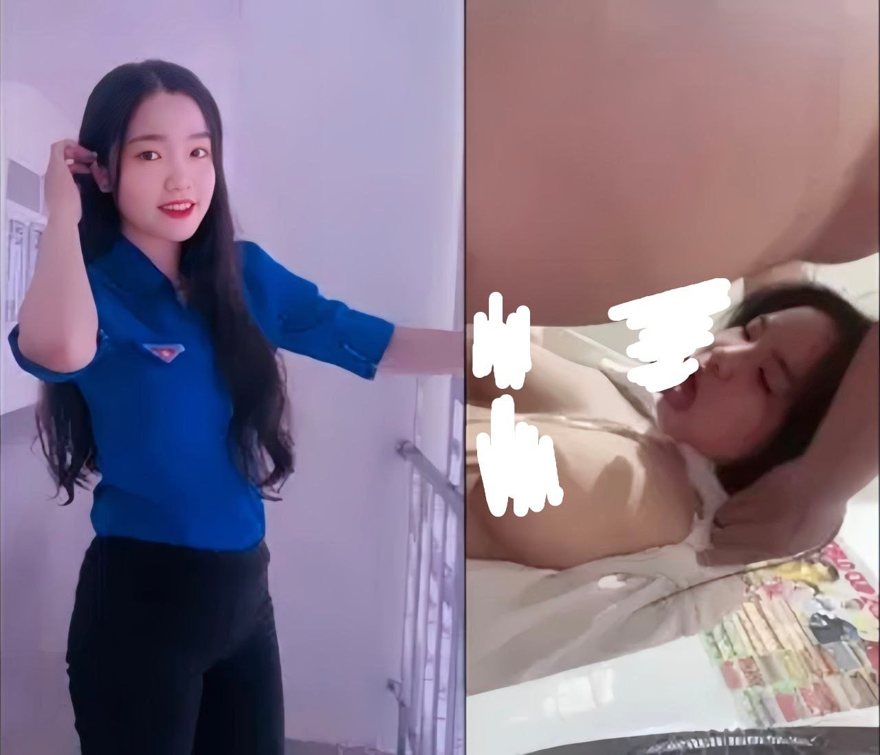 Mời gọi cô sinh viên tình nguyện vào khoảnh khắc thân mật